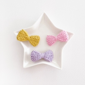 Girl Hair Clip Bow Knitted (GHP9132)
